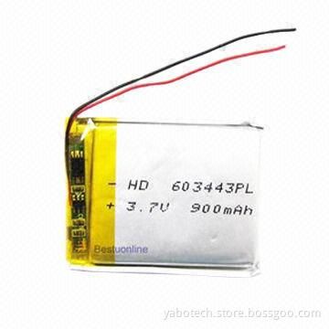 Small 3.7V/100mAh Lithium-ion Polymer Recharge Battery for Digital